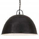 Industrialna lampa wisząca, 25 W, czarna, okrągła, 41 cm, E27