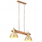 Industrialna lampa wisząca, 25 W, mosiężna, 109 cm, E27