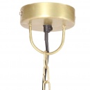 Industrialna lampa wisząca, 25 W, mosiężna, okrągła, 42 cm, E27