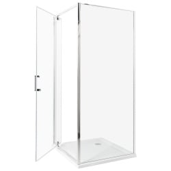 Kabina prysznicowa darli 80 x 80 x 185 cm srebrny
