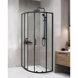 Kabina prysznicowa jukatan 80 x 80 x 185 cm czarny