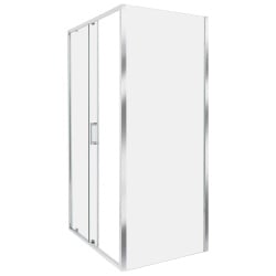 Kabina prysznicowa yoro 80 x 100 x 185 cm srebrny