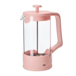 Kafeteria tłokowa, szkło borokrzemowe, 1,0 l/8 filiżanek, śred. 10 x 21,5 cm, różowa Kafeteria tłokowa, szkło borokrzemowe, 1,0 l/8 filiżanek, śred. 10 x 21,5 cm, różowa