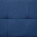Kanapa rozkładana z dwiema poduszkami niebieska poliester