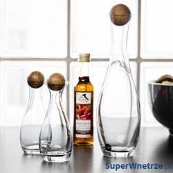 Karafka na wino z dębowym korkiem 1l Sagaform Oval Oak Karafka na wino z dębowym korkiem 1l Sagaform Oval Oak