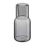 Karafka ze szklanką, szkło borokrzemowe, 0,75 l + 0,2 l, śred. 9,5 x 19,5 cm, szara