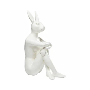 Kare figurka dekoracyjna rabbit biała