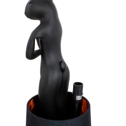 Kare lampa stołowa rabbit 50 cm czarna / czarna