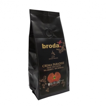 Kawa świeżo palona • crema paradise fresh tasty blend 70% arabica / 30% robusta • 250g
