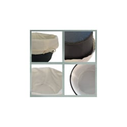 Kela-koszyk na pieczywo s czarny/biały grana