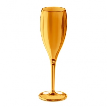 Kieliszki do szampana 4 szt. 19cm Koziol Cheers bursztynowe
