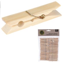 Klamerki drewniane bambusowe na pranie spinacze żabki na ubrania bieliznę zestaw 60 sztuk