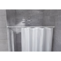 Kleine wolke drążek prysznicowy teleskopowy 21 mm  125-220 cm biały aluminium