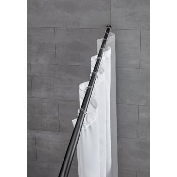 Kleine wolke drążek prysznicowy teleskopowy 21 mm  125-220 cm czarny  aluminium