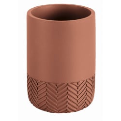 Kleine wolke herringbone kubek łazienkowy brązowy / ceglasty Kleine wolke herringbone kubek łazienkowy brązowy / ceglasty
