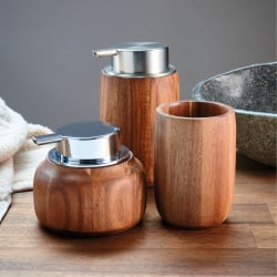 Kleine wolke madera drewniany dozownik do mydła akacja satynowany