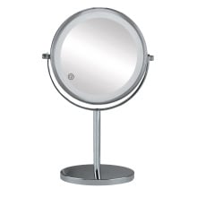 Kleine Wolke Recharge Mirror Led Lusterko kosmetyczne 17 cm srebrne wys. 32,5 cm