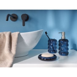 Kleine Wolke Verro Szczotka WC ze stojakiem granatowy szkło/tworzywo