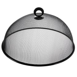 Klosz do żywności metalowy czarny siatka 30 cm