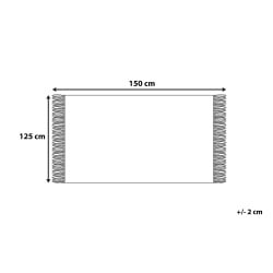 Koc 125 x 150 cm jasnoszary NAZILLI