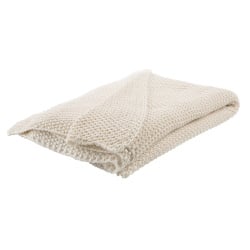 Koc beżowy 130 x 180 cm  ASAKA