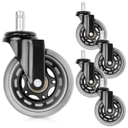 Kółka do fotela kauczukowe 7,5 cm / 11 mm 5 szt. Kółka do fotela kauczukowe 7,5 cm / 11 mm 5 szt.
