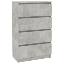 Komoda, betonowa szarość, 60 x 35 x 98,5 cm, płyta wiórowa