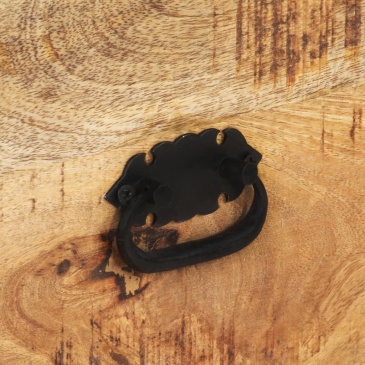 Komoda na kółkach, 70x40x75 cm, lite drewno mango