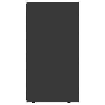 Komoda na wysoki połysk, czarna, 120x36x69 cm, płyta wiórowa