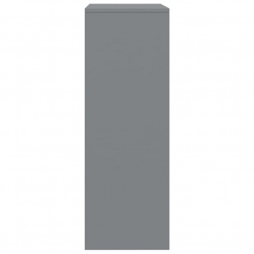 Komoda z 6 szufladami, szara, 50 x 34 x 96 cm, płyta wiórowa