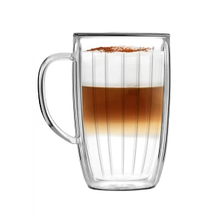 Komplet 2 szklanek wysokich z uchem tulip 350 ml