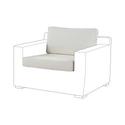 Komplet poszewek na poduchy ogrodowe ARDEA  Biały