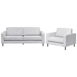 Komplet wypoczynkowy dla 4 osób SAVALEN  Jasnoszary