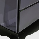 Konsola szklana 55cmx62,5cm ArteHome Bresso czarna