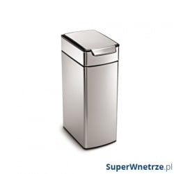 Kosz kuchenny na śmieci 40l Touch-Bar Slim Simple Human stal FPP Kosz kuchenny na śmieci 40l Touch-Bar Slim Simple Human stal FPP