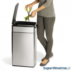 Kosz kuchenny na śmieci 40l Touch-Bar Slim Simple Human stal FPP Kosz kuchenny na śmieci 40l Touch-Bar Slim Simple Human stal FPP