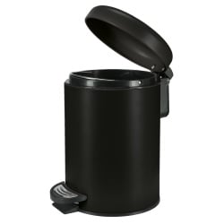 Kosz łazienkowy 3l, metal czarny mat Kleine Wolke One