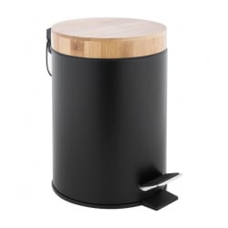 Kosz łazienkowy na śmieci 3l czarny mat śmietnik