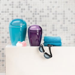 Kosz łazienkowy na śmieci Koziol Del XS musztardowy