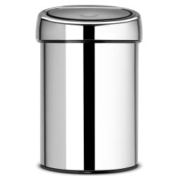 Kosz łazienkowy Touch Bin ze stali polerowanej 3L Brabantia srebrny