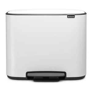 Kosz na śmieci kuchenny 23+11l Brabantia Bo Pedal Bin Biały 2 komory Kosz na śmieci kuchenny 23+11l Brabantia Bo Pedal Bin Biały 2 komory
