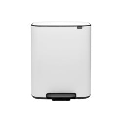 Kosz na śmieci kuchenny pedałowy 60l BO biały 211300