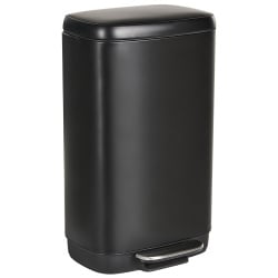 Kosz na śmieci z pedałem 30 L ECOCOLLECT Metal Czarny