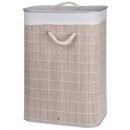 Kosz pojemnik łazienkowy na pranie bieliznę bambusowy składany 60 l