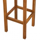 Krzesła barowe ogrodowe 2 szt. lite drewno akacjowe