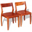 Krzesła do kuchni 2 szt. drewno akacjowe i sheesham