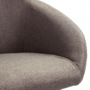 Krzesła do jadalni 2 szt. kolor taupe tapicerowane tkaniną