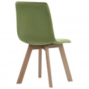 Krzesła do kuchni 2 szt. zielone aksamit
