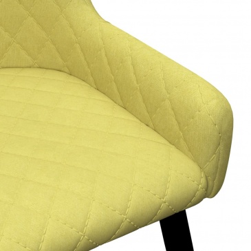 Krzesła do salonu 4 szt. zielone tapicerowane tkaniną