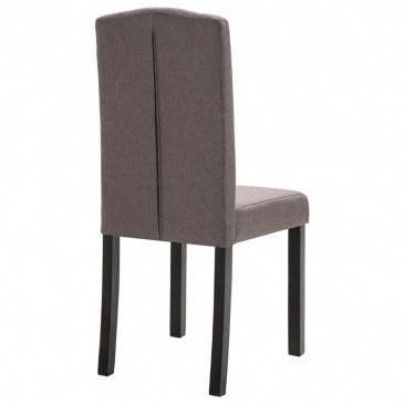 Krzesła do jadalni 6 szt. taupe tapicerowane tkaniną